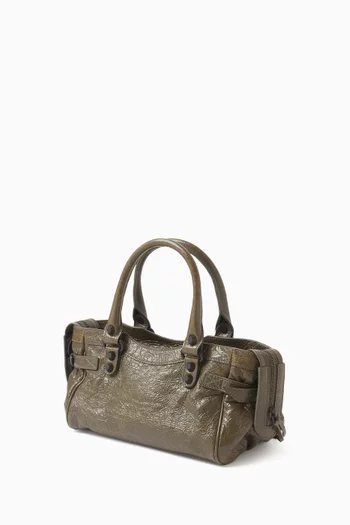 Mini Le City East-West Bag in Arena Lambskin