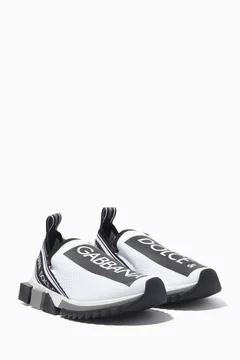 Buy Dolce Gabbana White White Sorrento Logo Sneakers for Women