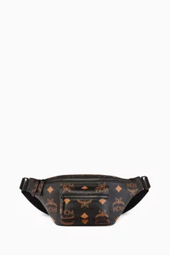 バッグ Mcm Belt bag Tote bag Buy MCM Black Medium Fursten Belt Bag in Maxi Visetos Canvas for
