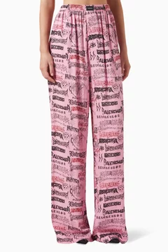 パンツ BALENCIAGA PRINTED VISCOSE PYJAMA PANT 楽天市場】BALENCIAGA バレンシアガ 22SS HOME WEAR Monogram