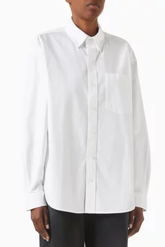 Buy Alexander Wang.t White Oversized Boyfriend Shirt in
