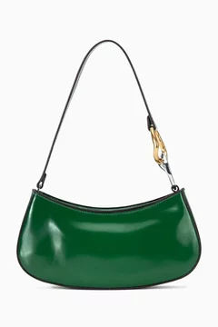 Far Rachel Black Patent By Far Patent Leather Bag Buy Staud Green