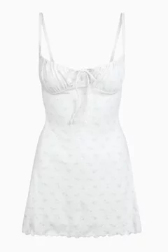 Buy SKIMS Grey Logo Pointelle Mini Dress for Women Online | Ounass Kuwait