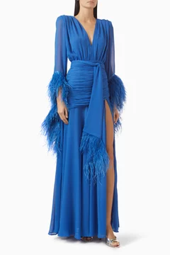 Buy Bronx and Banco Blue Geisha Maxi Dress for Women Online | Ounass Kuwait
