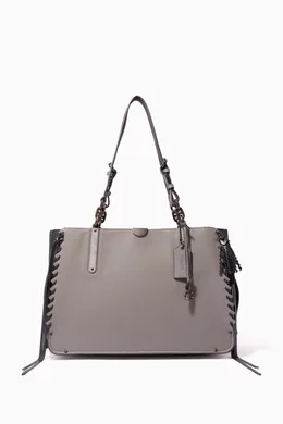 Buy Coach Grey Heather Grey Whipstitch Dreamer 36 Tote Bag for