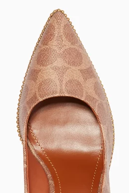 Coach hotsell signature pumps