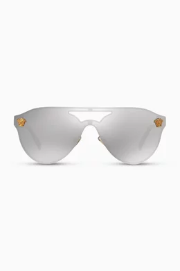 Mirrored glam clearance medusa sunglasses