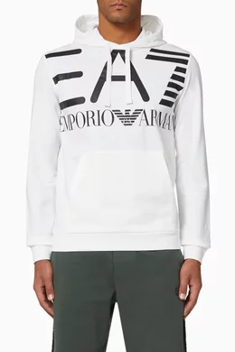 Ea7 online white hoodie