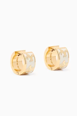 Horse and carriage huggie earrings store