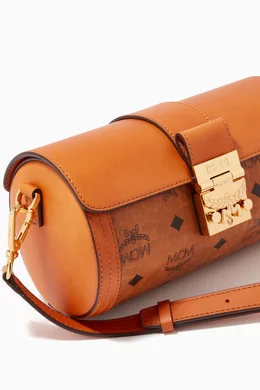Mcm cylinder visetos top crossbody bag