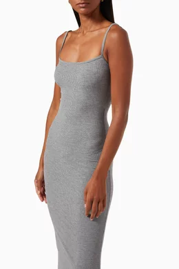 SKIMS: Grey Soft Lounge Slip Dress