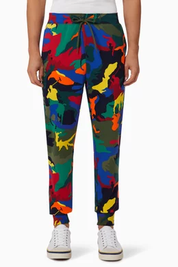 Buy Polo Ralph Lauren Multicolour Polo Pony Camo Joggers in Double