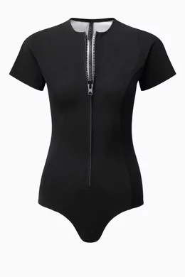Buy Lisa Marie Fernandez Black Farrah Bonded Maillot One Piece