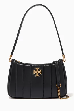 Shop Tory Burch Black Kira Mini Shoulder Bag in Quilted Leather for WOMEN |  Ounass Kuwait