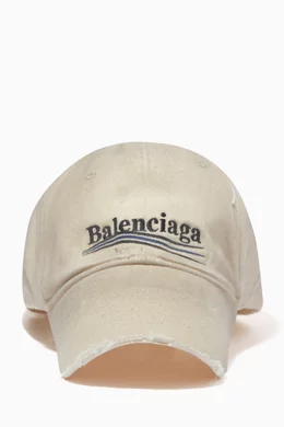 BALENCIAGA バレンシアガ POLITICAL DESTR CAP 激安通販の 52.0%OFF