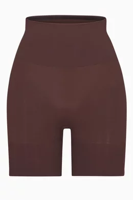 Buy SKIMS Brown Seamless Sculpt Lifting Shorts for Women in Kuwait