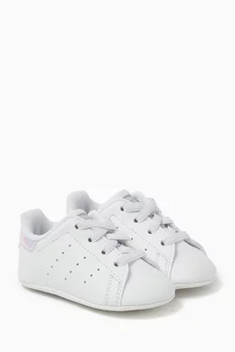 Buy adidas White Stan Smith Sneakers in Leather for Kids in Kuwait