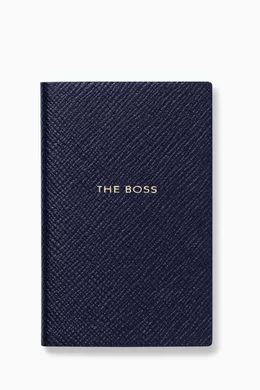 Smythson The Boss Wafer Notebook - Blue
