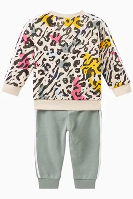 Animal print adidas tracksuit hotsell