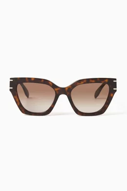 Alexander mcqueen tortoiseshell square best sale sunglasses