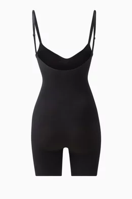 Buy SKIMS Black Seamless Sculpt Mid Thigh Bodysuit for Women in