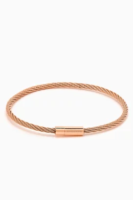 Rose gold online cable bracelet