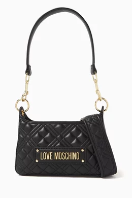 Love moschino quilted faux leather shoulder bag outlet