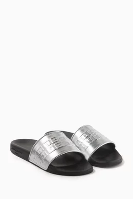 Givenchy grey slides hotsell