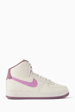 Buy Nike Purple Air Force 1 Sculpt Sneakers in Suede for Women in