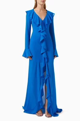 Tangerine chiffon dress sales