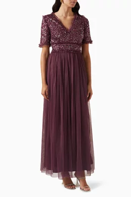 Delicate sequin maxi dress new arrivals