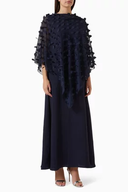 Poncho maxi shop dress