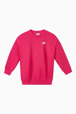 Nike club crewneck sweatshirt in pink discount