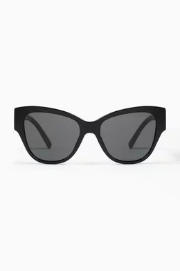 Buy Dolce Gabbana Black Butterfly Sunglasses in Acetate for