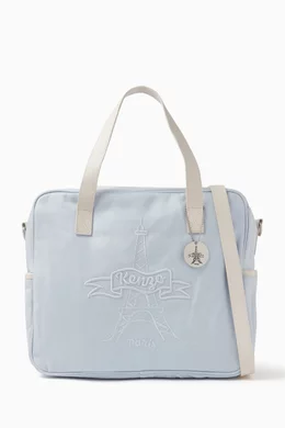 Buy KENZO KIDS Blue Logo embroidered Changing Bag for Baby Boys in