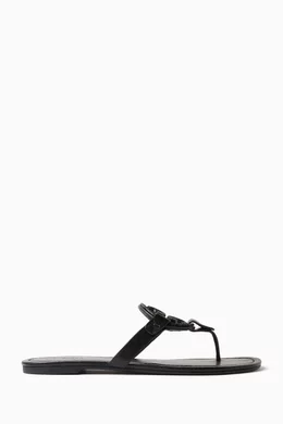 Buy Tory Burch Black Miller Pav Sandals in Leather for Women in