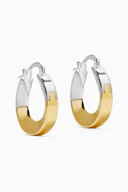 Bottega veneta gold shop hoop earrings