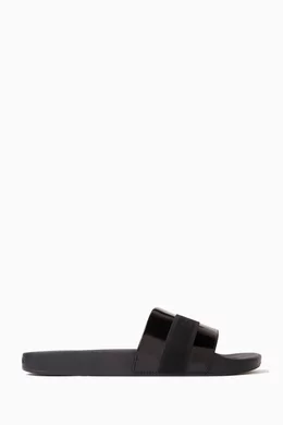 Faux leather sales pool slides
