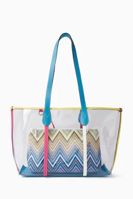 Buy Missoni Colourless Tote Bag in PVC for Girls in Kuwait Ounass