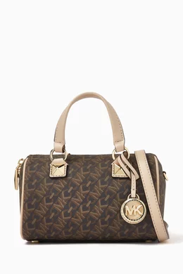 Mk grayson satchel brown clearance