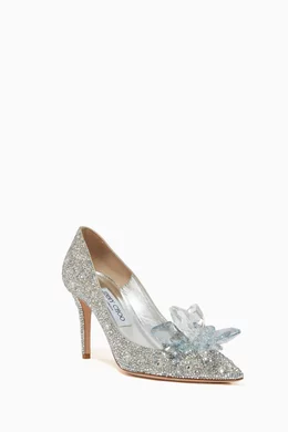 Buy Jimmy Choo Silver Alia Pumps with Swarovski Crystals for Women Online Ounass Kuwait