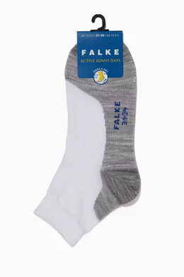 Buy Falke White White Active Sunny Days Kids Sneaker Socks for