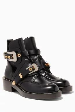 Buy Balenciaga Black Black Ceinture Ankle Boots for Women Online Ounass Kuwait