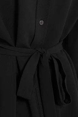 Buy Miu Miu Black Black Ruffled Mini Dress for Women Online 