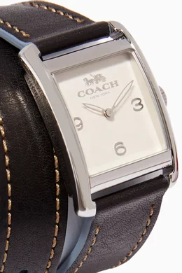Coach double wrap watch new arrivals