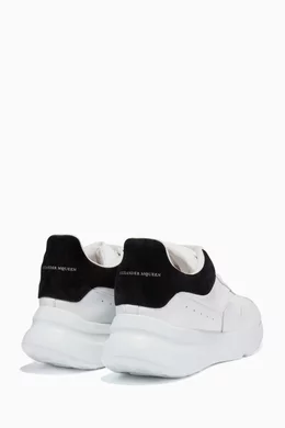Buy McQueen White White Thick Sole Runners for Women Online