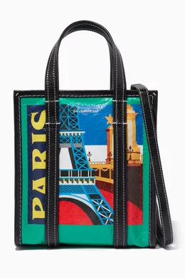 Buy Balenciaga Green Green Mini Paris City Bazar Shopper Bag for