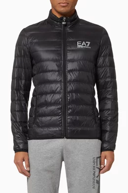 Buy Emporio Armani Black EA7 Train Core Down Jacket for Men Online Ounass Kuwait
