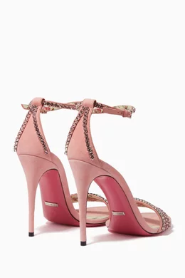 Buy Gucci Pink Light Pink Ilse Crystal Sandals for Women Online Ounass Kuwait