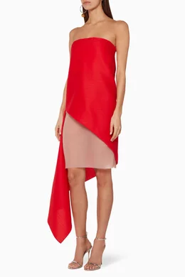 Buy Dion Lee Red Red Sail Organza Dress for Women Online Ounass Kuwait
